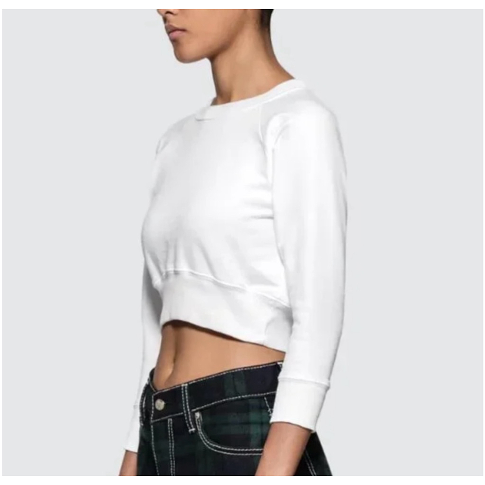 BUNDLE Women's x Karla White and black Crop Sweatshirt Size S